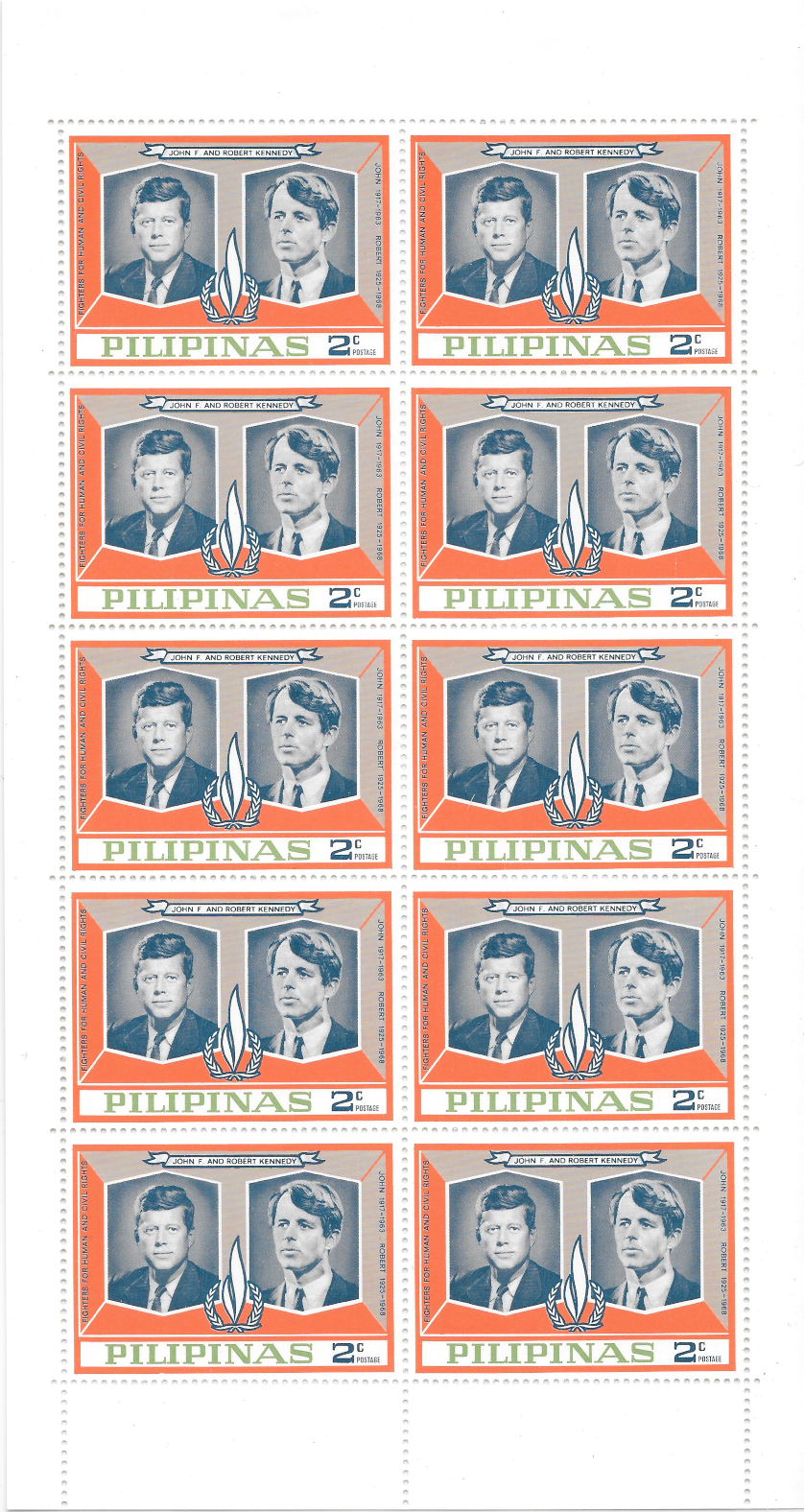 Philippines 1968 Full Sheet 